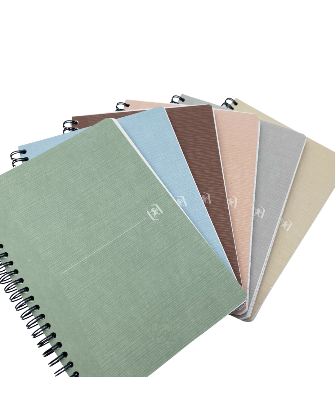 Oxford Notebook A5 nude pink open – gelinieerde pagina's gerecycled papier