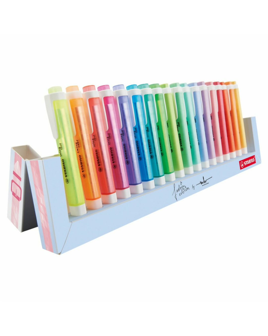 STABILO Swing Cool Deskset kleuren overzicht – neon en pasteltinten